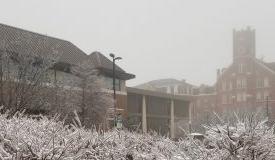 Quincy Campus after ice storm